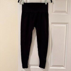 Set Active Black Sculptflex Ribbed Leggings Onyx Size Medium